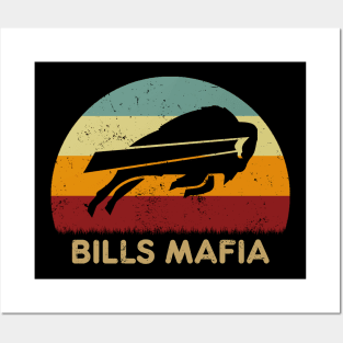 Retro Sunset - Buffalo Bills Mafia Posters and Art